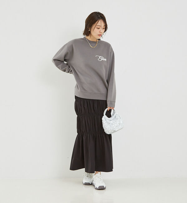 abahouse mavie「シルキーダンボールロゴプルオーバー」|スウェット・ジャージ|
