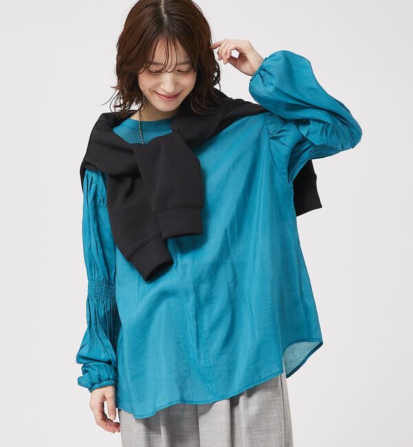 abahouse mavie「キャンディスリーブ2WAYシアーブラウス」|シャツ・ブラウス|
