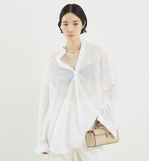 The Store by C' 「【TOTEME】Stand Collar Shirt／スタンドカラーシャツ」|シャツ・ブラウス|