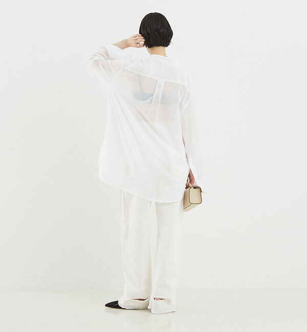 The Store by C' 「【TOTEME】Stand Collar Shirt／スタンドカラーシャツ」|シャツ・ブラウス|