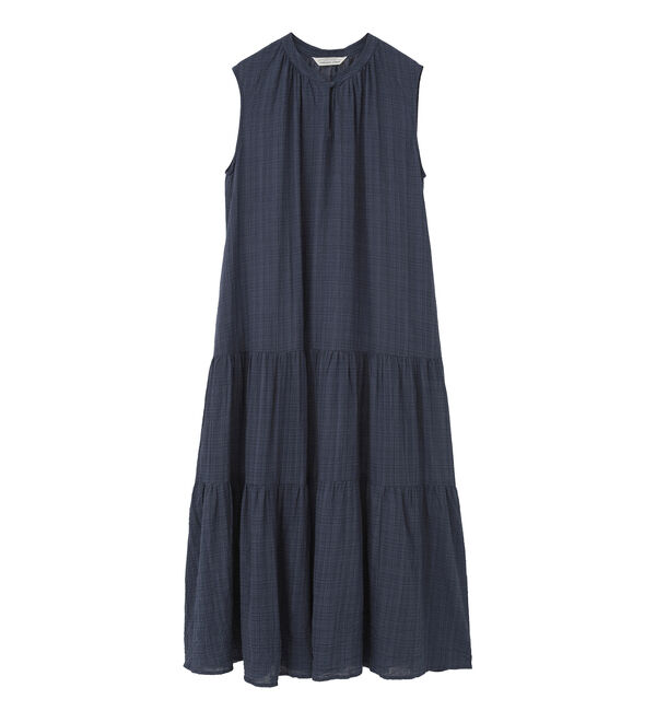 Liesse「【TORRAZZO DONNA/トラッツォドンナ】India Textured Summer Dress」|ワンピース|ネイビー