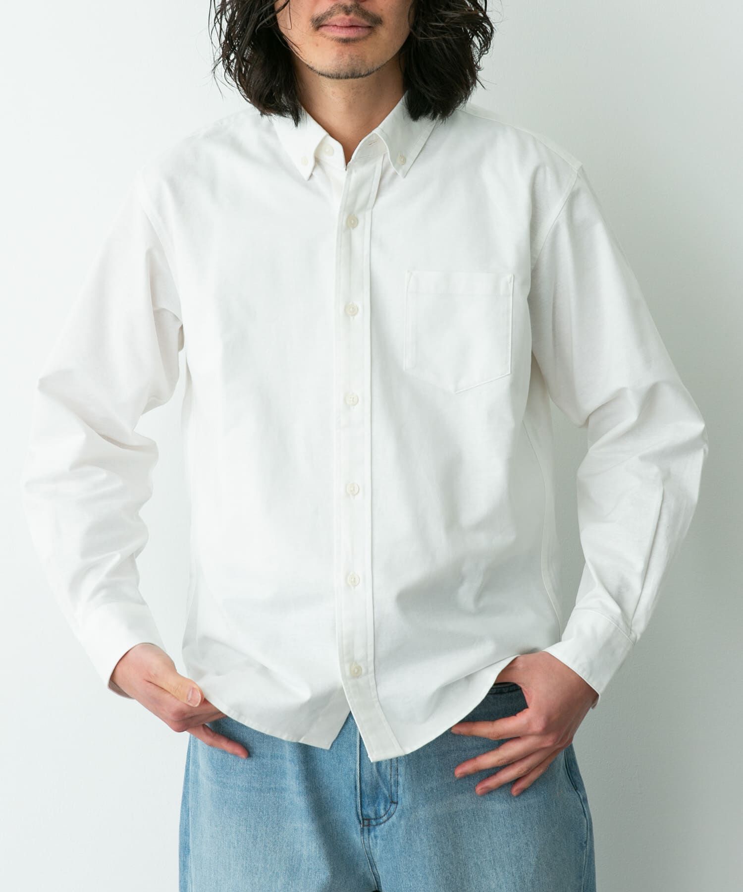 Sonny Label 「抗菌オックスボタンダウン長袖シャツ」|シャツ・ブラウス|