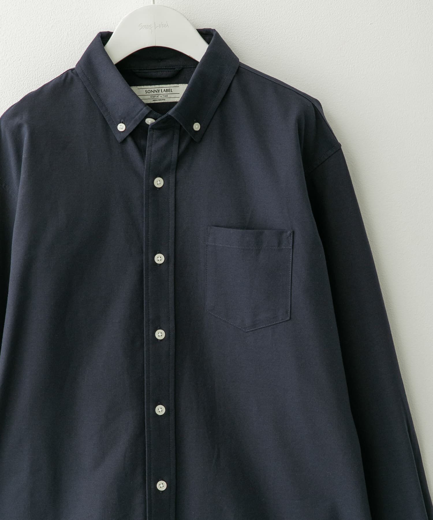 Sonny Label 「抗菌オックスボタンダウン長袖シャツ」|シャツ・ブラウス|ネイビー
