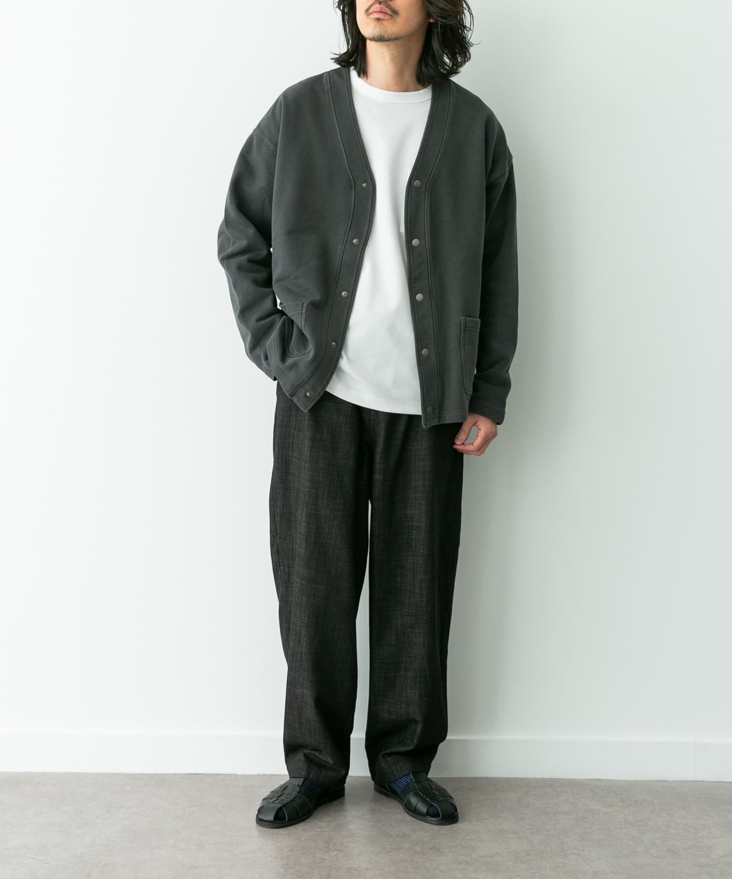 Sonny Label 「スウェットVネックカーディガン」|スウェット・ジャージ|