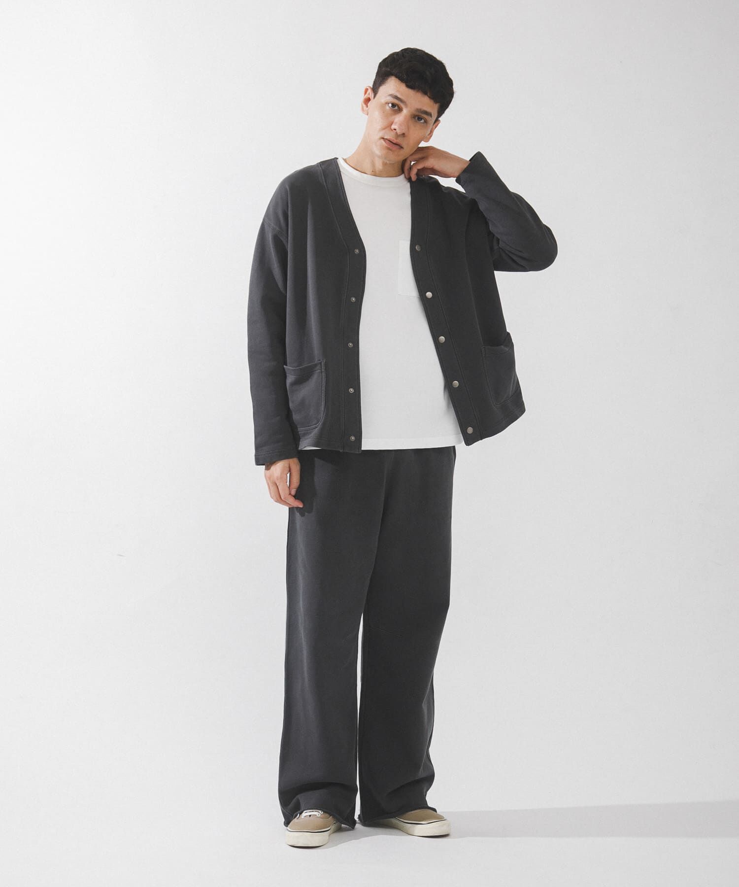 Sonny Label 「スウェットVネックカーディガン」|スウェット・ジャージ|