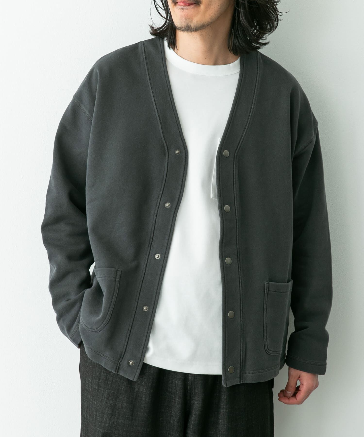 Sonny Label 「スウェットVネックカーディガン」|スウェット・ジャージ|