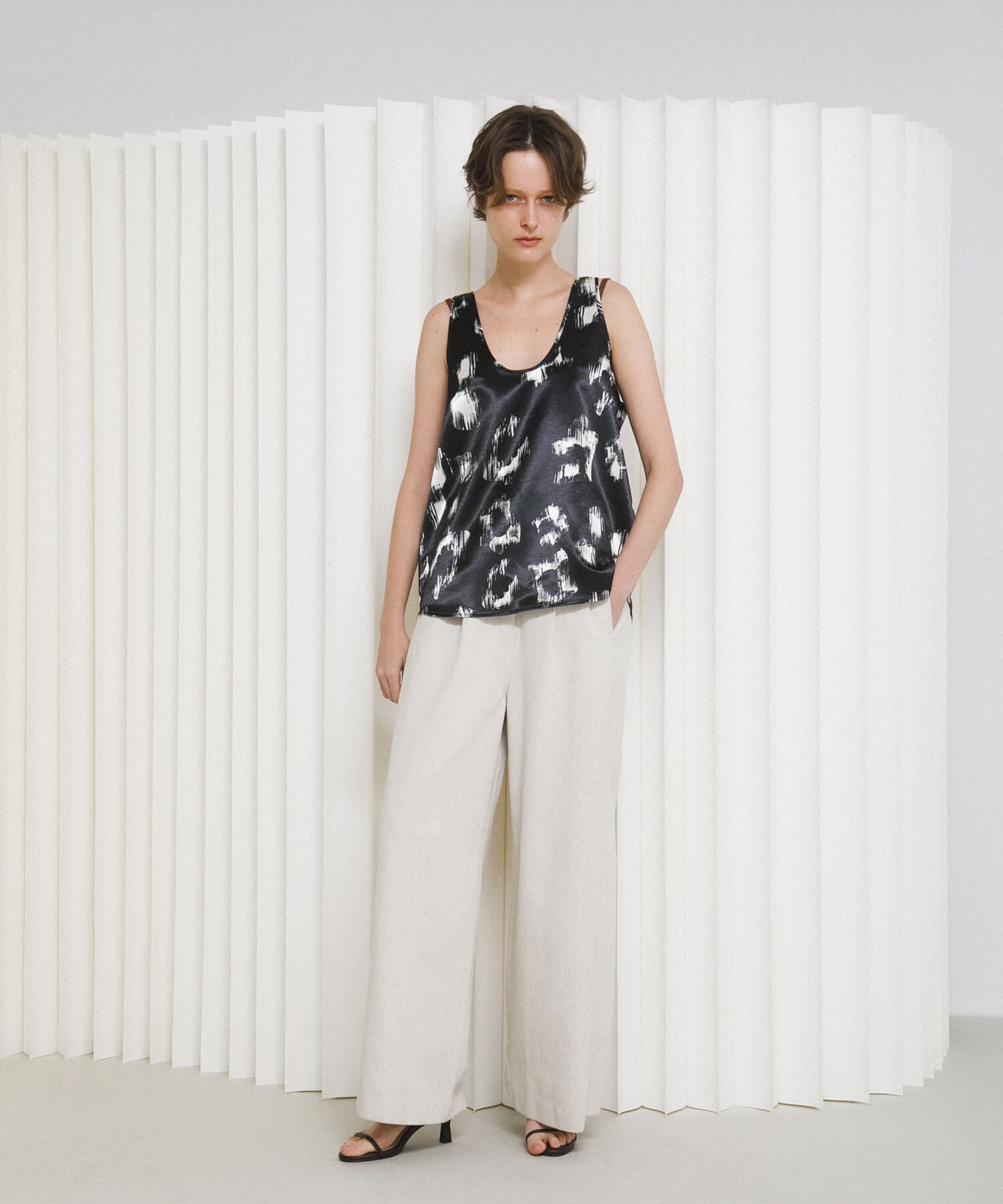 LAATO「black flower blouse」|シャツ・ブラウス|