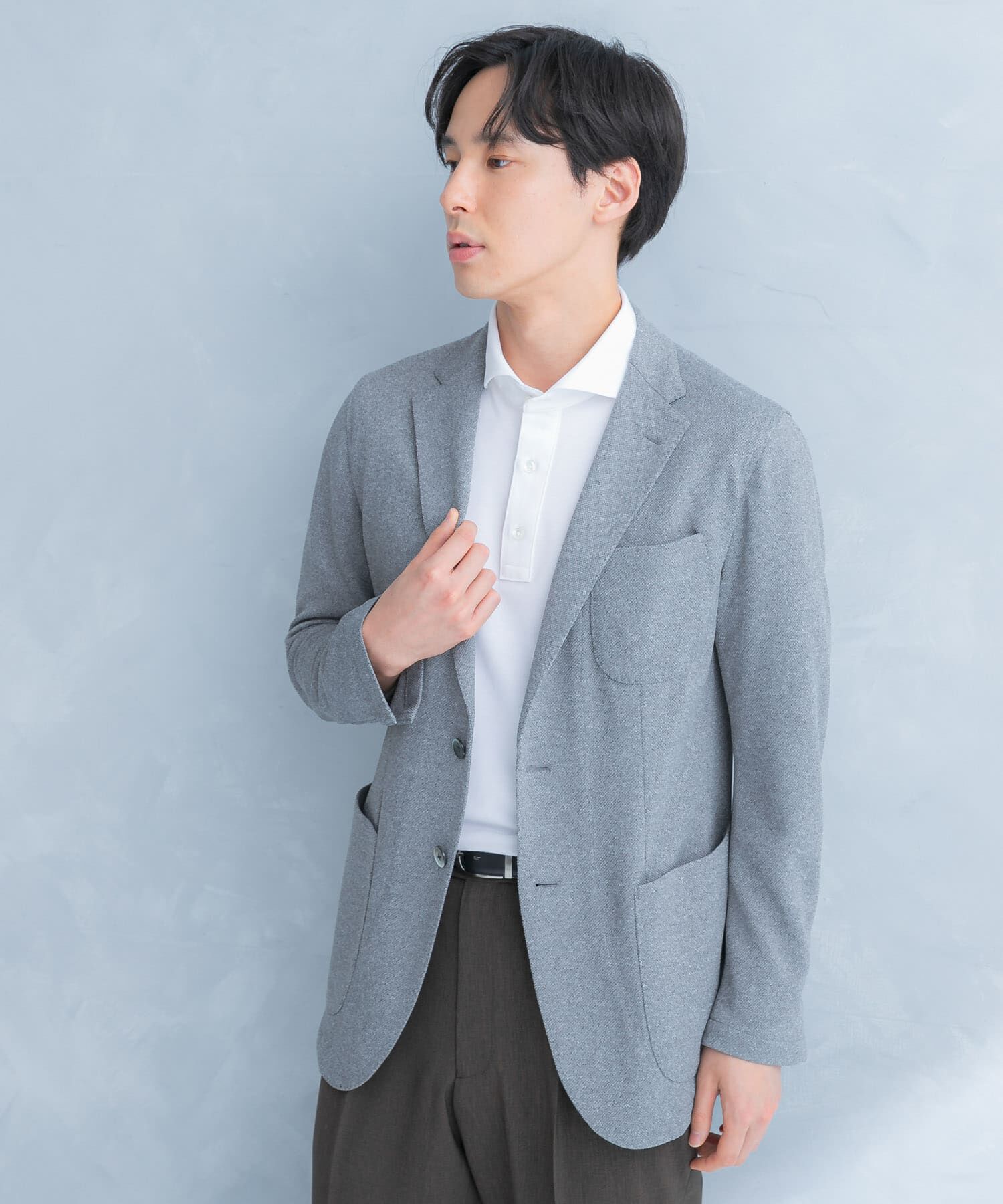 URBAN RESEARCH DOORS「LIFE STYLE TAILOR　メランジニットイージージャケット」|その他|
