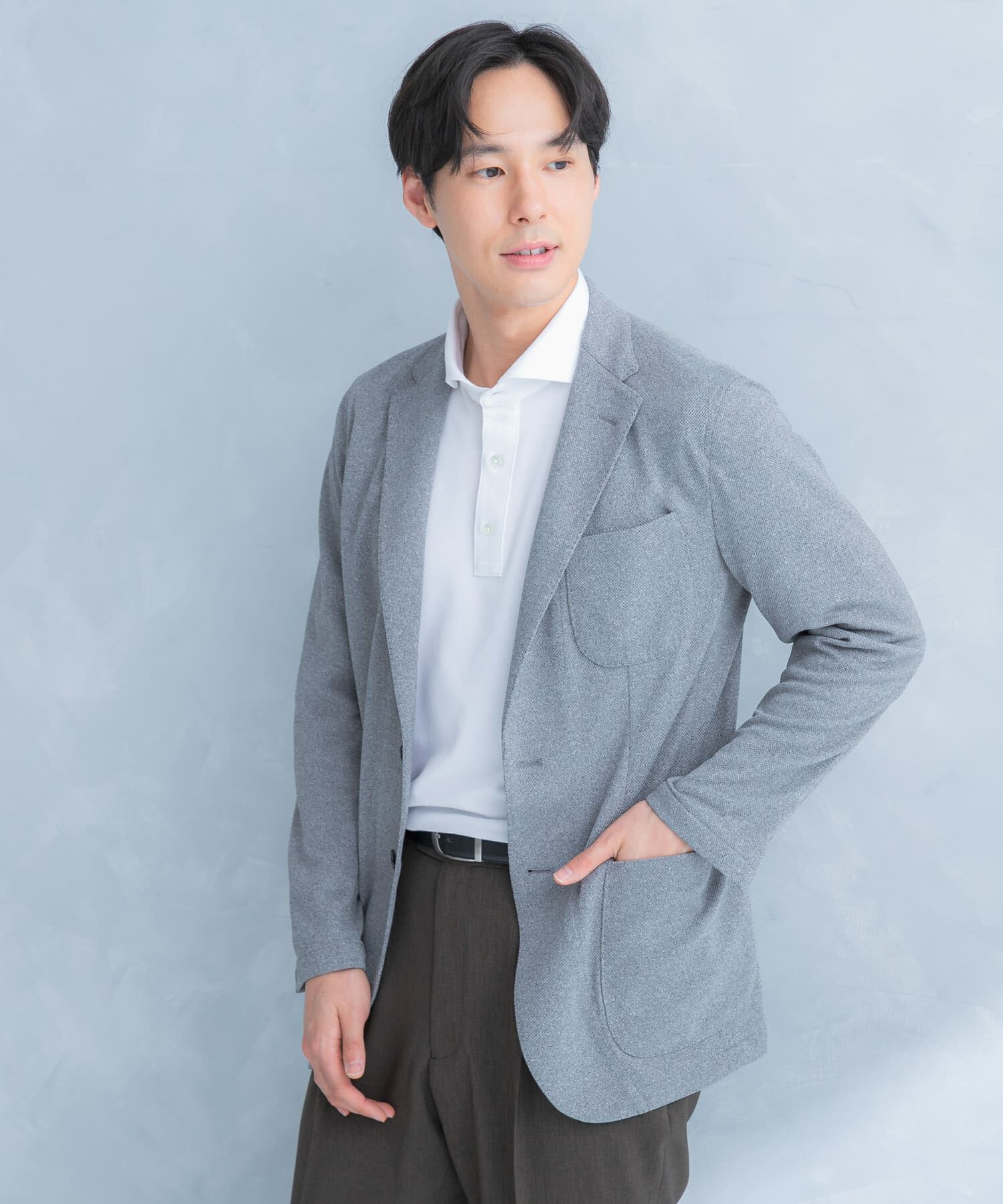 URBAN RESEARCH DOORS「LIFE STYLE TAILOR　メランジニットイージージャケット」|その他|
