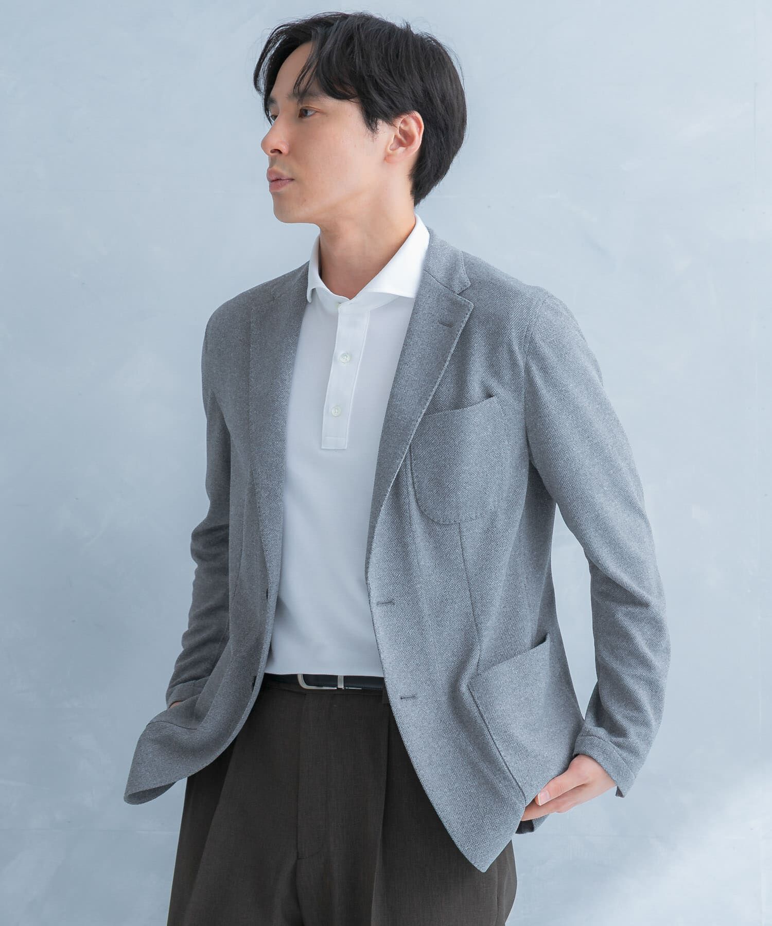 URBAN RESEARCH DOORS「LIFE STYLE TAILOR　メランジニットイージージャケット」|その他|
