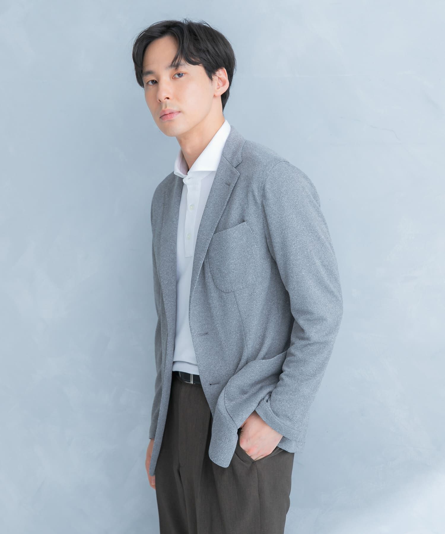 URBAN RESEARCH DOORS「LIFE STYLE TAILOR　メランジニットイージージャケット」|その他|