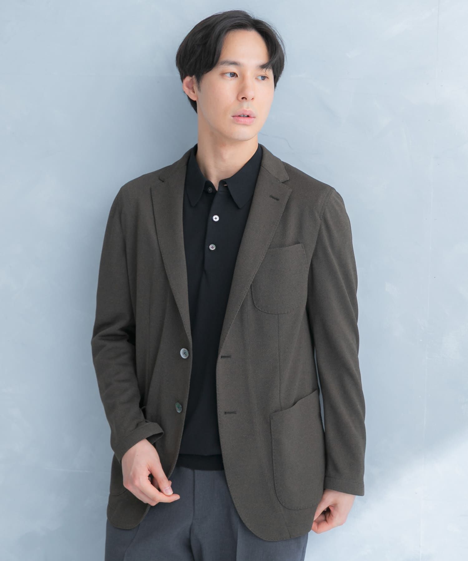 URBAN RESEARCH DOORS「LIFE STYLE TAILOR　メランジニットイージージャケット」|その他|