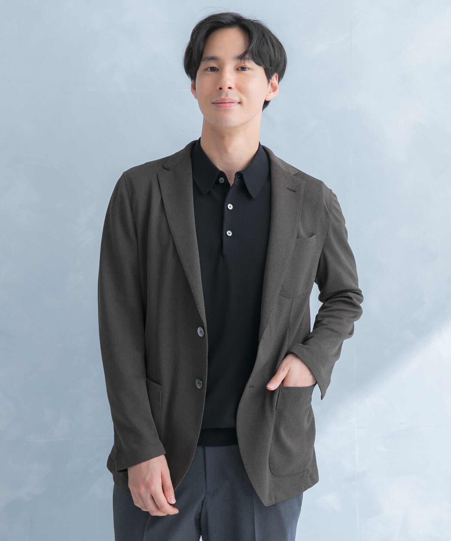 URBAN RESEARCH DOORS「LIFE STYLE TAILOR　メランジニットイージージャケット」|その他|