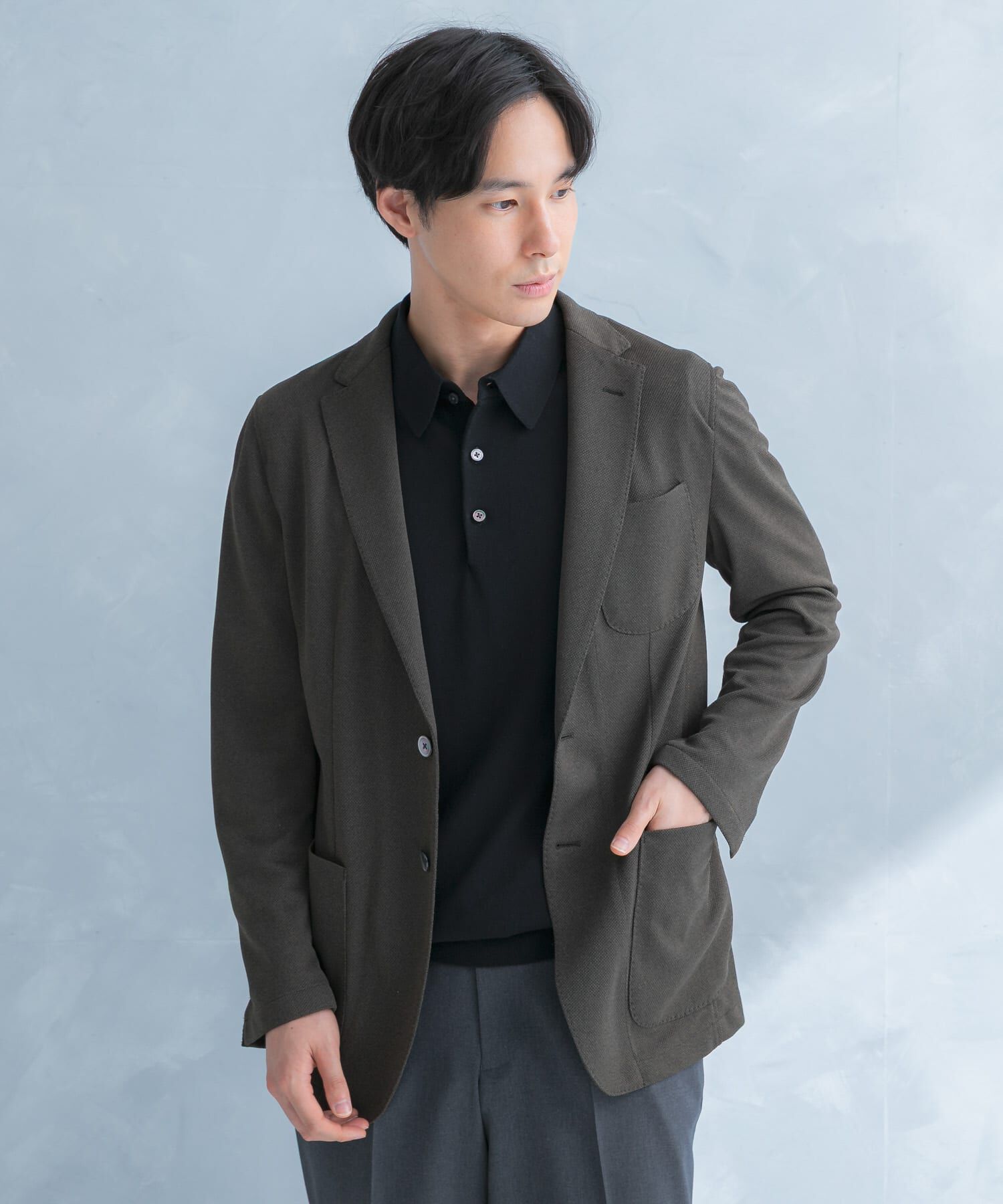 URBAN RESEARCH DOORS「LIFE STYLE TAILOR　メランジニットイージージャケット」|その他|