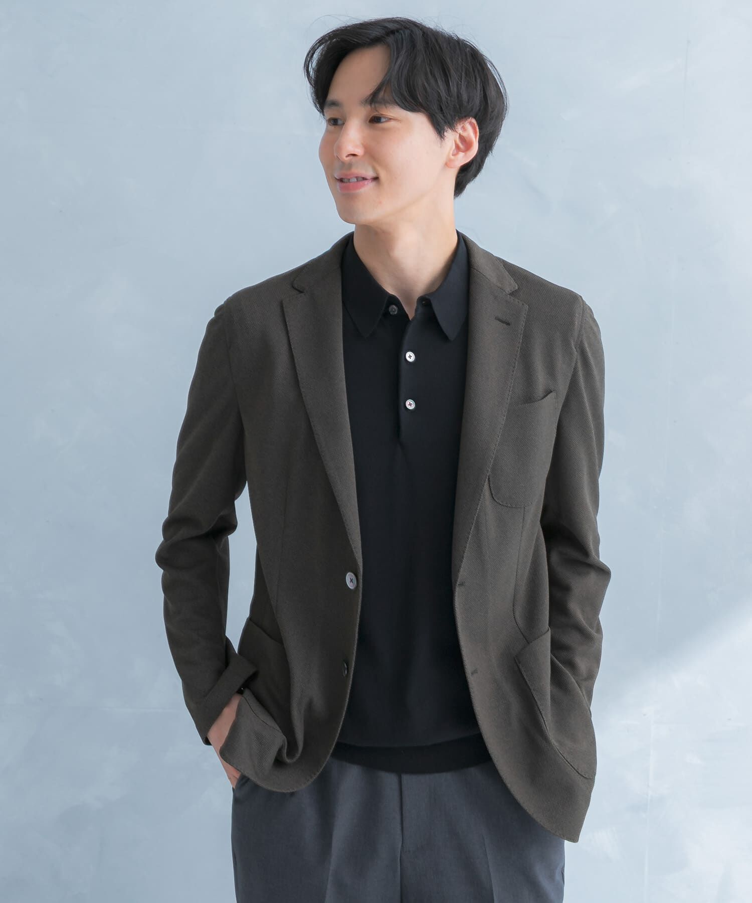 URBAN RESEARCH DOORS「LIFE STYLE TAILOR　メランジニットイージージャケット」|その他|