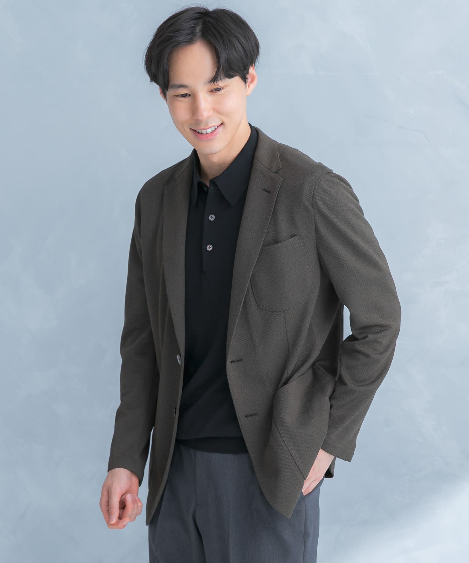 URBAN RESEARCH DOORS「LIFE STYLE TAILOR　メランジニットイージージャケット」|その他|