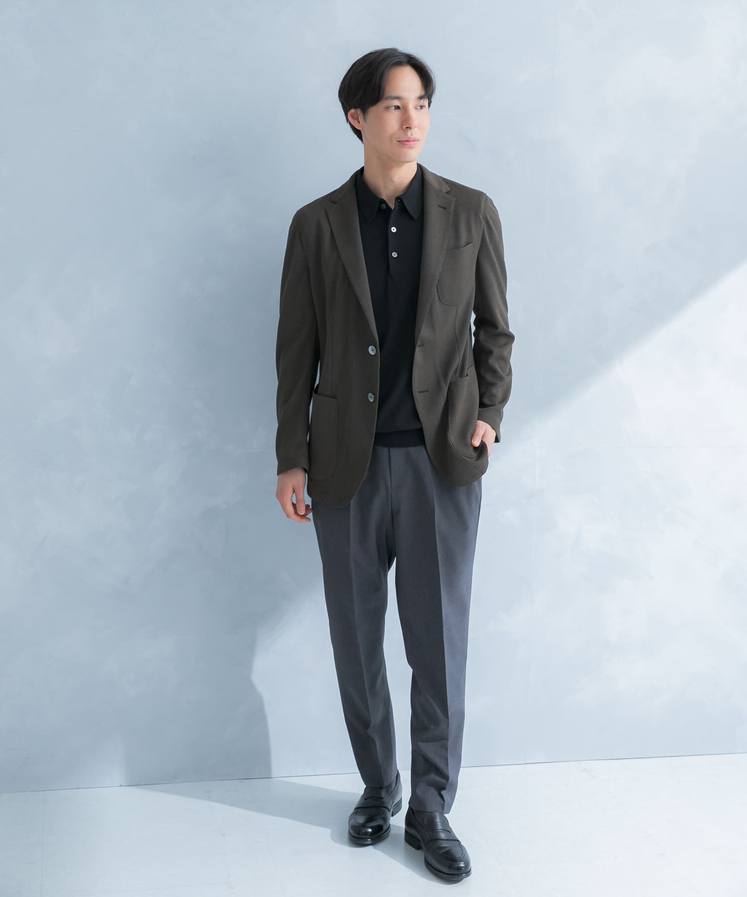 URBAN RESEARCH DOORS「LIFE STYLE TAILOR　メランジニットイージージャケット」|その他|