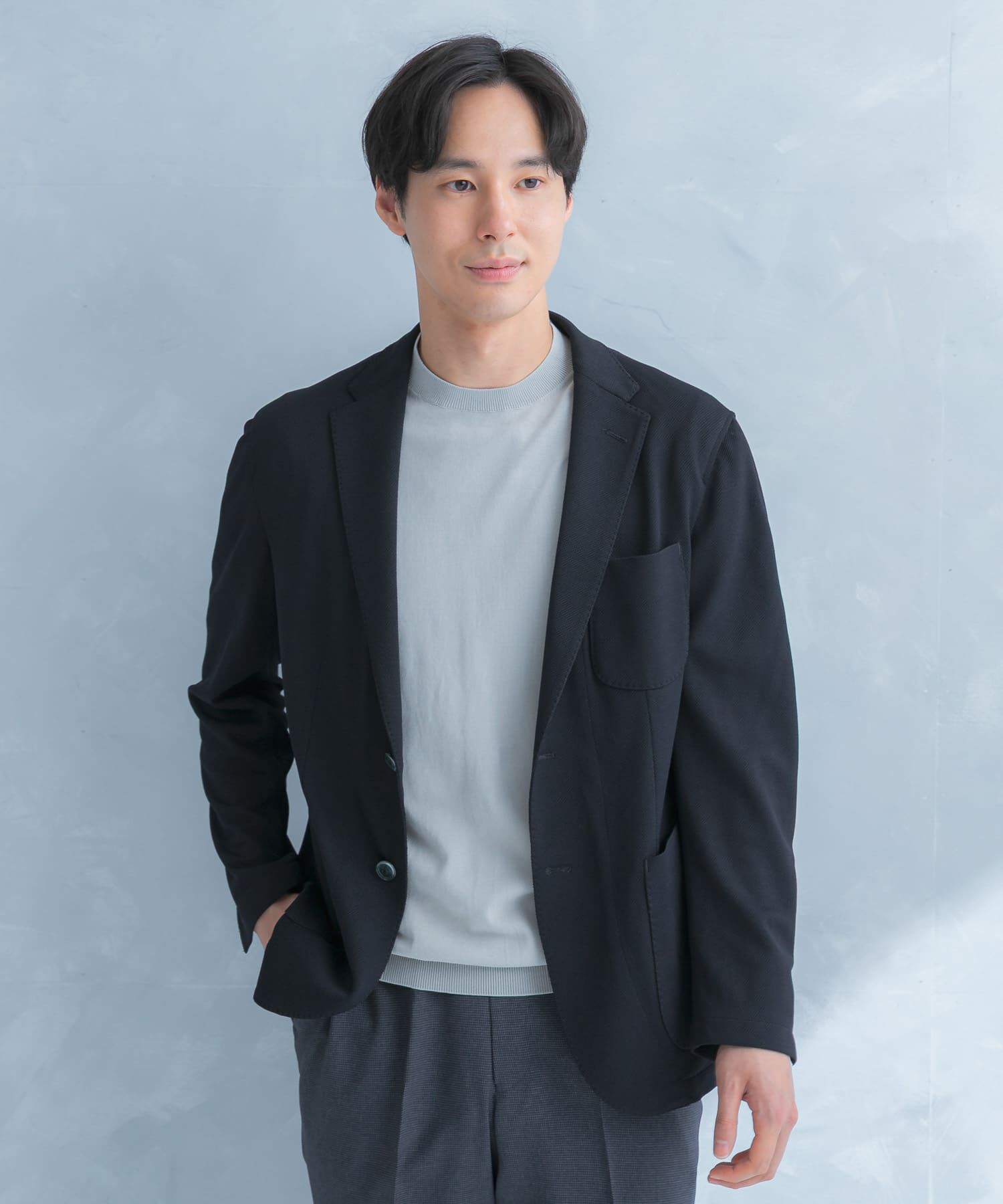 URBAN RESEARCH DOORS「LIFE STYLE TAILOR　メランジニットイージージャケット」|その他|