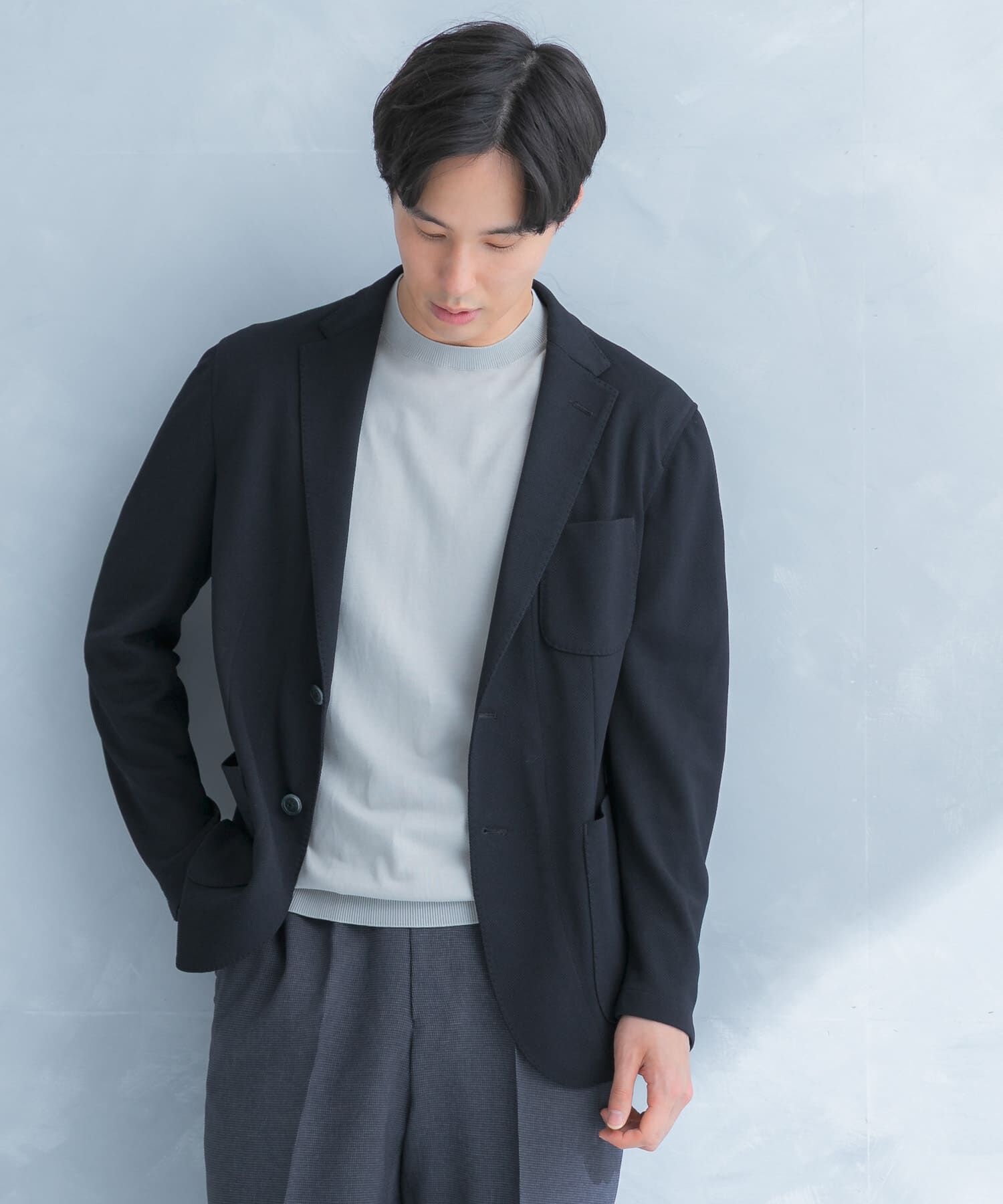 URBAN RESEARCH DOORS「LIFE STYLE TAILOR　メランジニットイージージャケット」|その他|