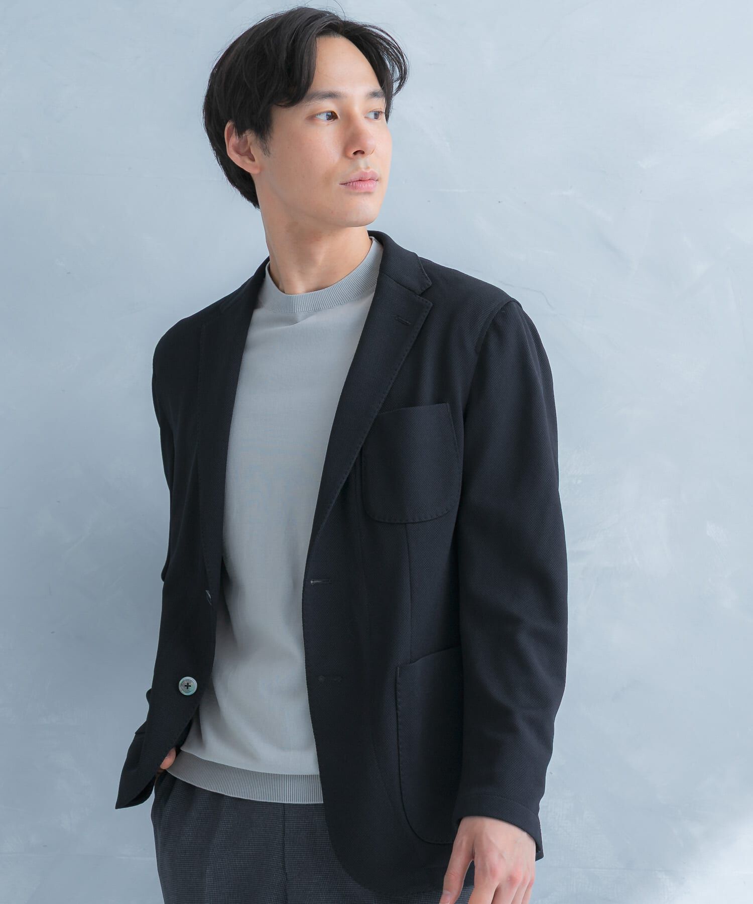 URBAN RESEARCH DOORS「LIFE STYLE TAILOR　メランジニットイージージャケット」|その他|
