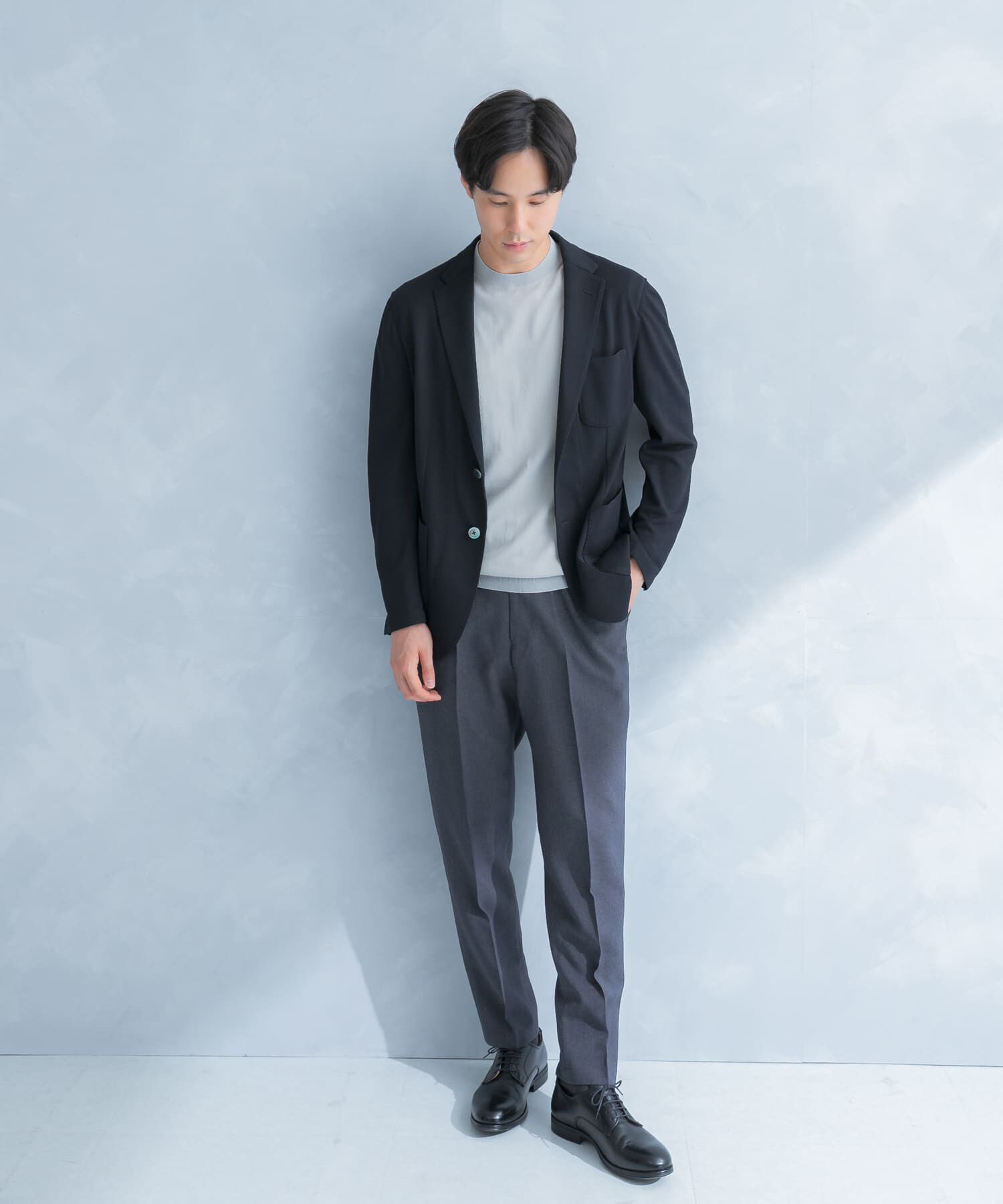 URBAN RESEARCH DOORS「LIFE STYLE TAILOR　メランジニットイージージャケット」|その他|