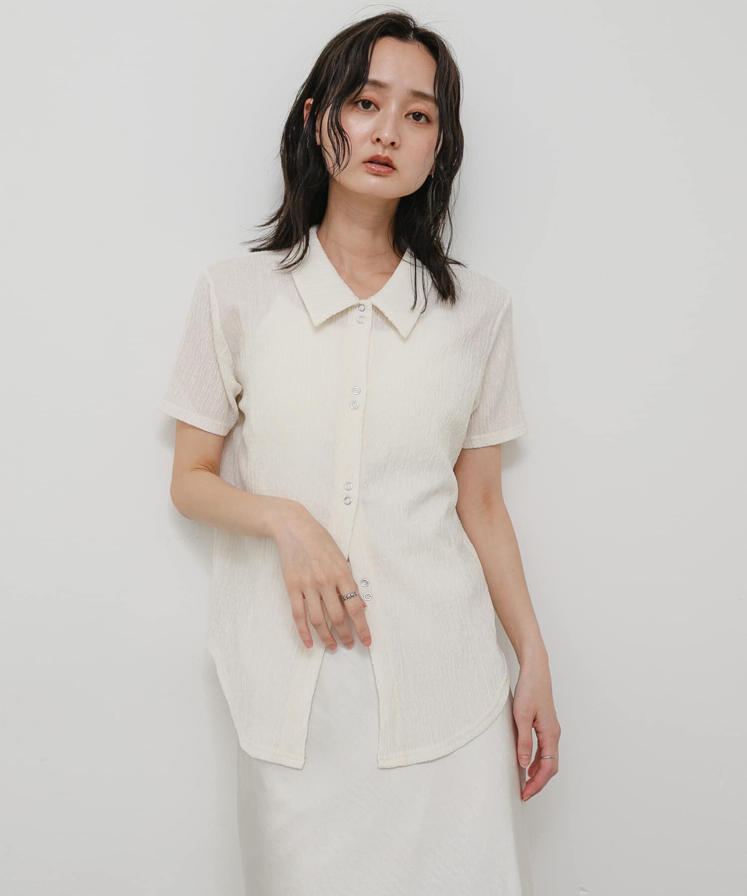 SENSE OF PLACE by URBAN RESEARCH「ハーフスリーブカットシャツ」|シャツ・ブラウス|