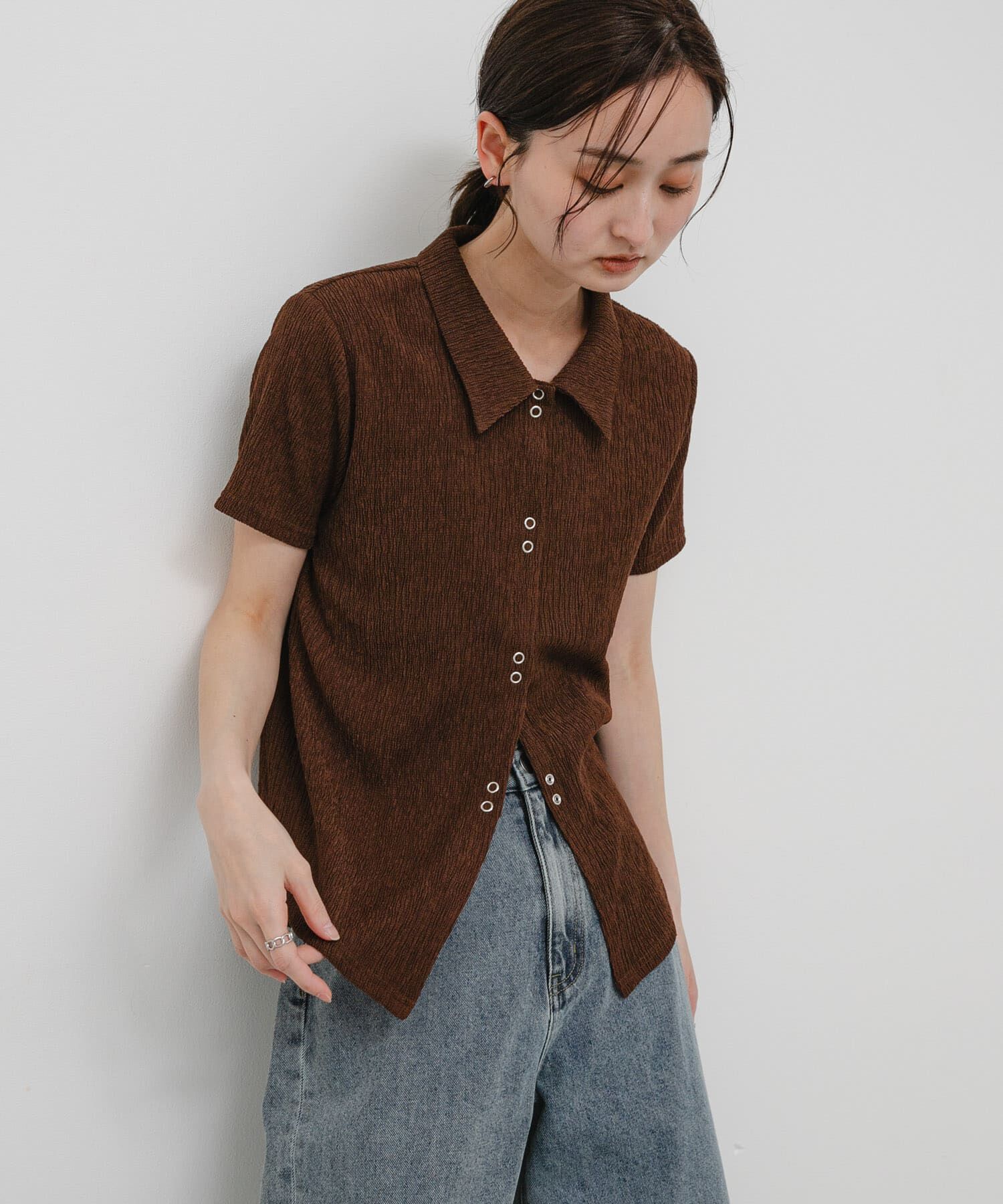 SENSE OF PLACE by URBAN RESEARCH「ハーフスリーブカットシャツ」|シャツ・ブラウス|