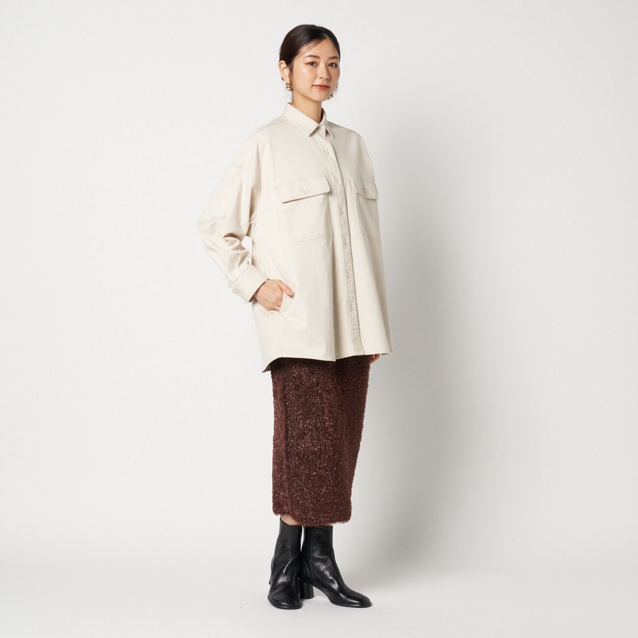 HELIOPOLE「HELIOPOLE COTTON TWILL BIG SHIRT」|シャツ・ブラウス|