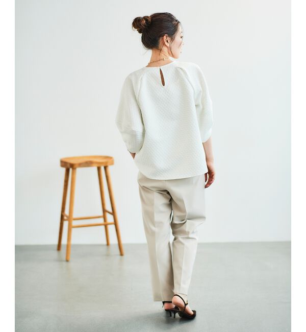 le.coeur blanc「ツインクロスタックストレートパンツ」|その他|