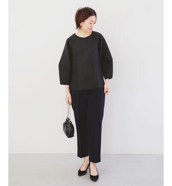 le.coeur blanc「ツインクロスタックストレートパンツ」|その他|