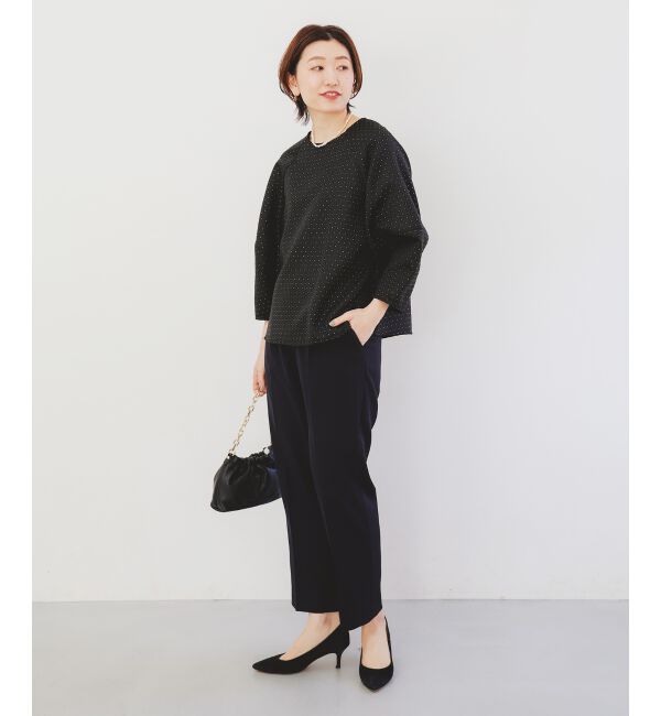 le.coeur blanc「ツインクロスタックストレートパンツ」|その他|