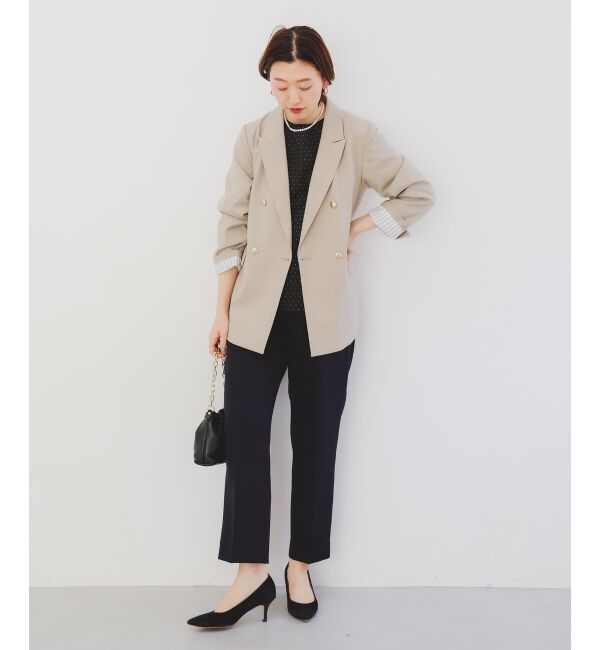 le.coeur blanc「ツインクロスタックストレートパンツ」|その他|