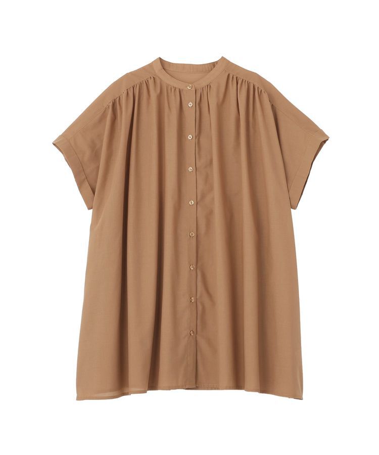 AMERICAN HOLIC「【WEB限定】イージーケア+接触冷感 フレンチスリーブギャザーシャツ」|シャツ・ブラウス|