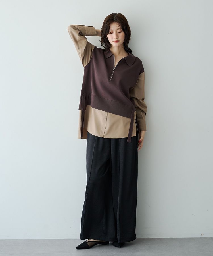 Editt by YECCA VECCA「ビンテージサテンワイドパンツ」|その他|