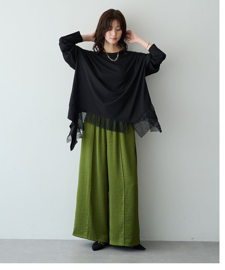 Editt by YECCA VECCA「ビンテージサテンワイドパンツ」|その他|
