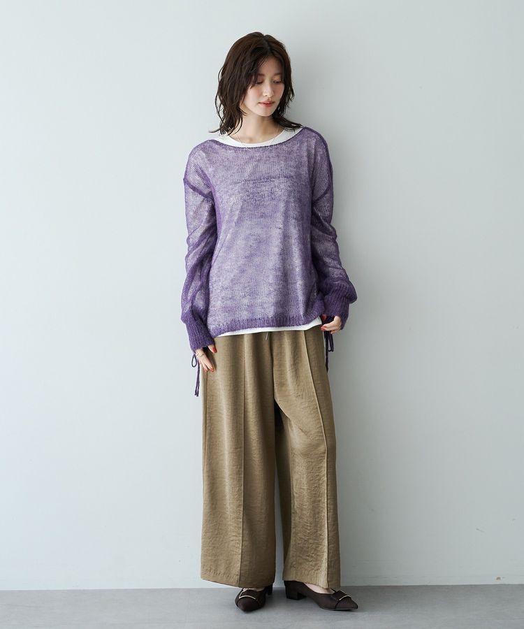 Editt by YECCA VECCA「ビンテージサテンワイドパンツ」|その他|