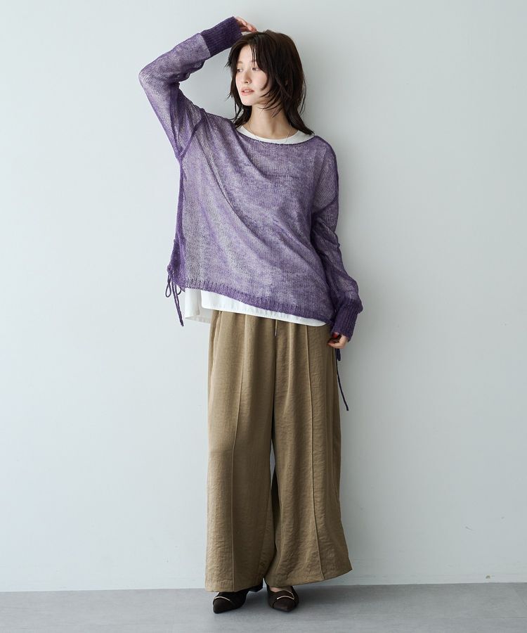 Editt by YECCA VECCA「ビンテージサテンワイドパンツ」|その他|
