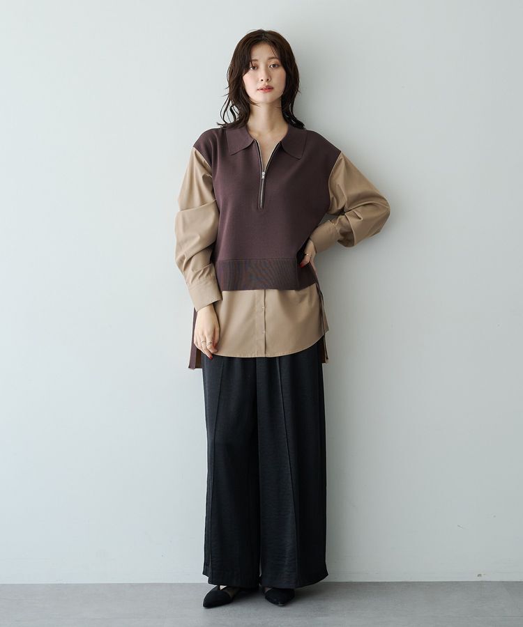 Editt by YECCA VECCA「ビンテージサテンワイドパンツ」|その他|