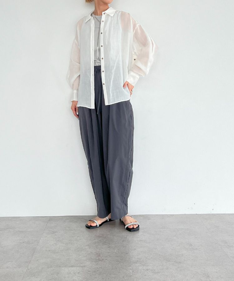 GARAGE OF GOOD CLOTHING「リネン2WAYサイド釦シャツ」|シャツ・ブラウス|