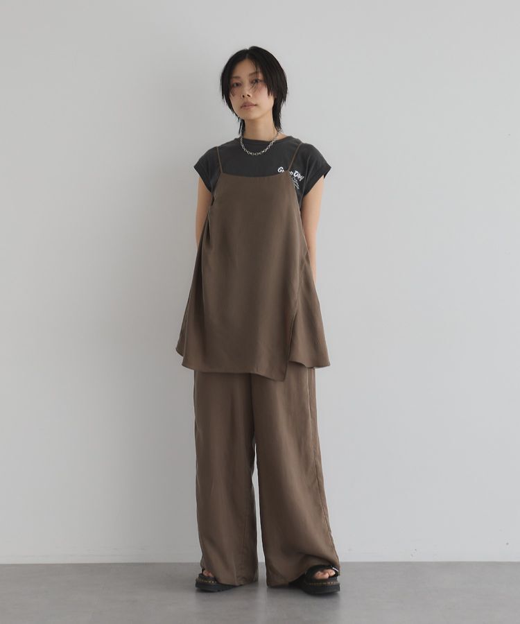 GARAGE OF GOOD CLOTHING「【日本製】キュプラアシンメトリーキャミビスチェ」|ベスト・ジレ|