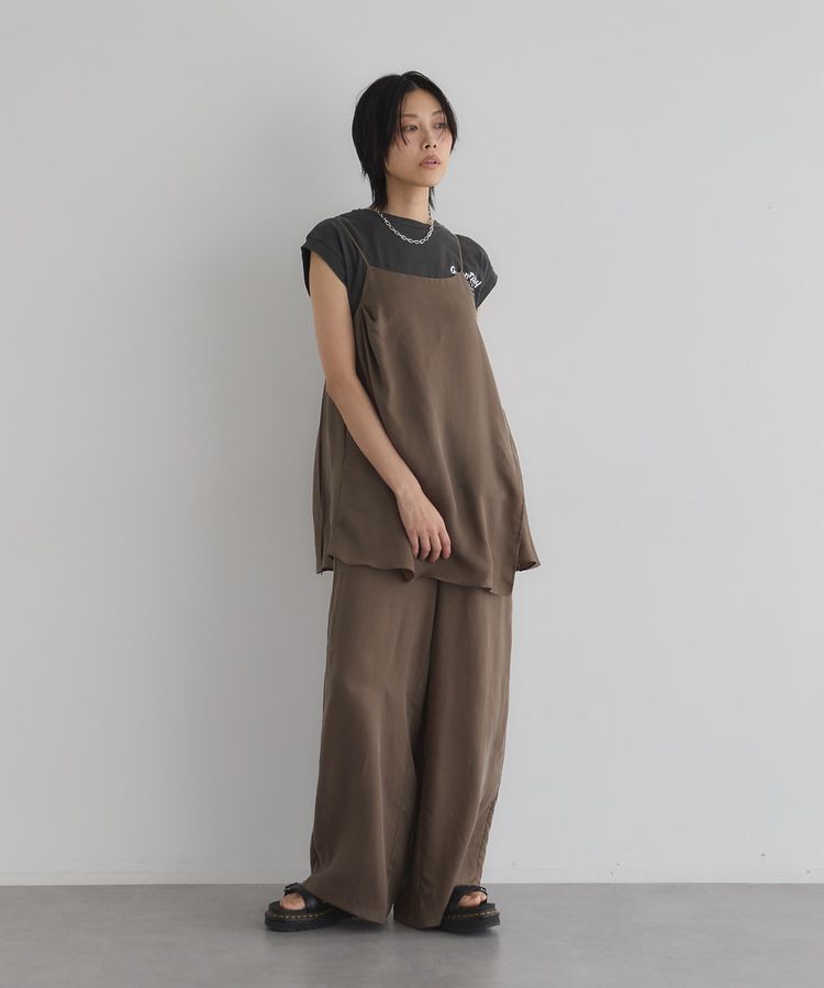 GARAGE OF GOOD CLOTHING「【日本製】キュプラアシンメトリーキャミビスチェ」|ベスト・ジレ|