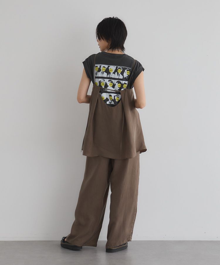 GARAGE OF GOOD CLOTHING「【日本製】キュプラアシンメトリーキャミビスチェ」|ベスト・ジレ|
