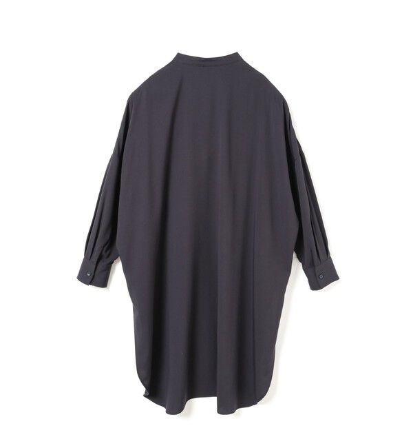 mizuiro ind「mizuiro ind T/Rバンドカラーロングシャツ」|シャツ・ブラウス|