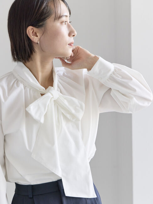 Te chichi「ビッグボウタイブラウス」|シャツ・ブラウス|オフホワイト