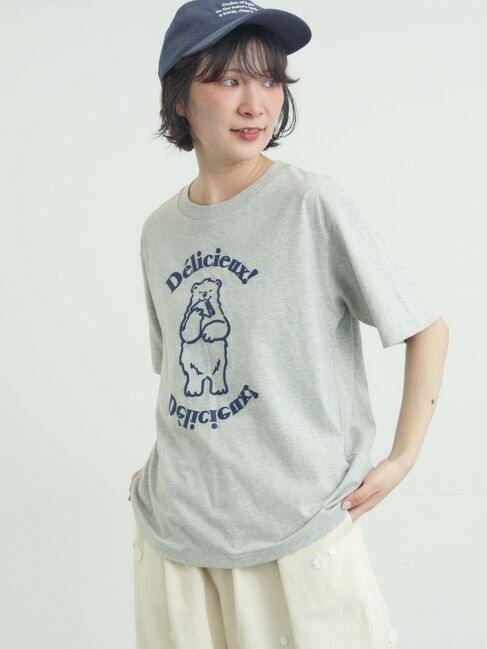 Samansa Mos2「【メルヘン&times;Samansa Mos2】発泡プリントTシャツ」|Tシャツ・カットソー|