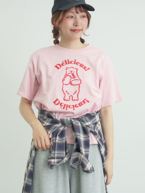 Samansa Mos2「【メルヘン&times;Samansa Mos2】発泡プリントTシャツ」|Tシャツ・カットソー|