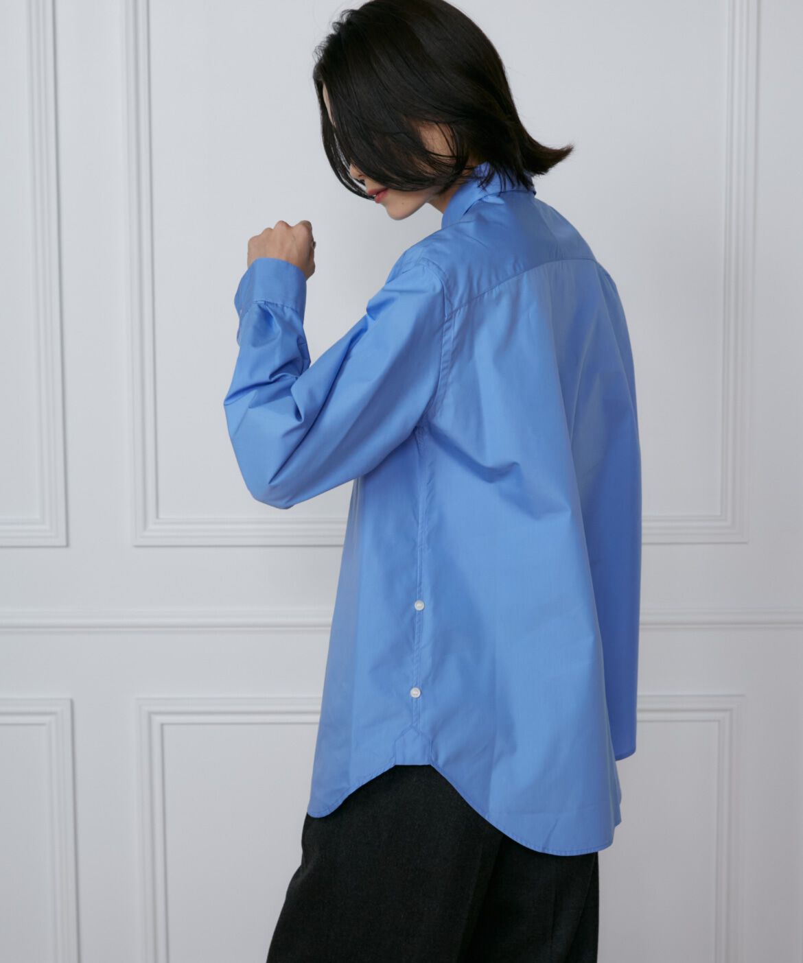 INED「《大きいサイズ》オーバーサイズシャツ」|シャツ・ブラウス|