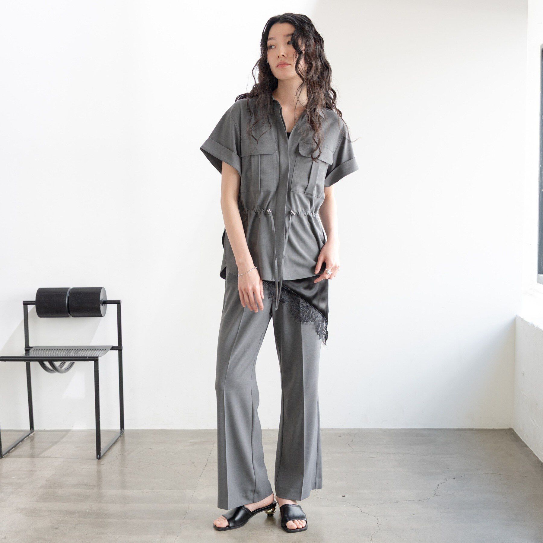 GALLEST「Comfy SET UP｜ストレートフレアパンツ【セットアップ対応／通勤／カセット服／接触冷感／UV」|その他|