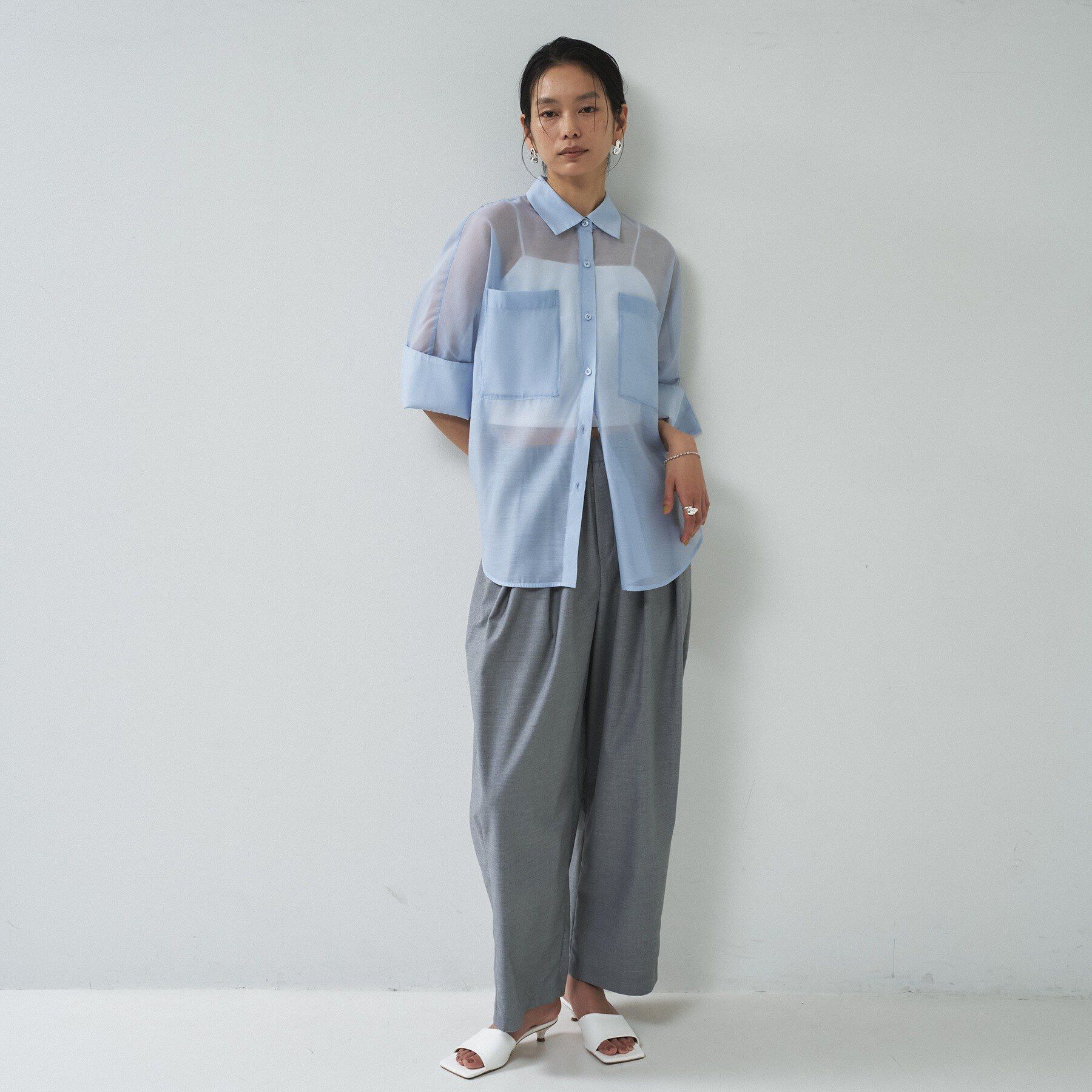 GALLEST「【接触冷感】シアーコクーンブラウス」|シャツ・ブラウス|