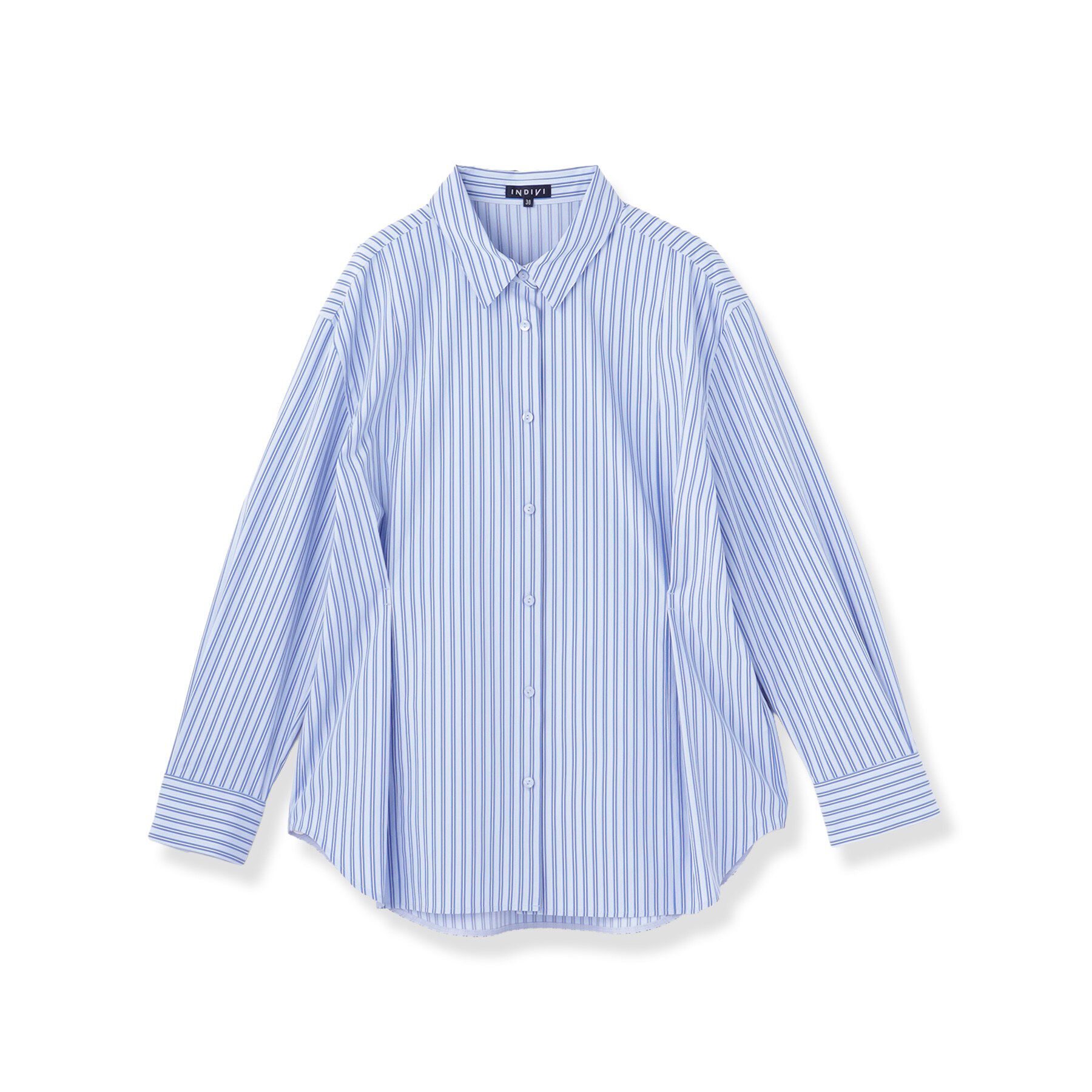 INDIVI「【UV／接触冷感／高ストレッチ】フロントタックシャツ」|シャツ・ブラウス|